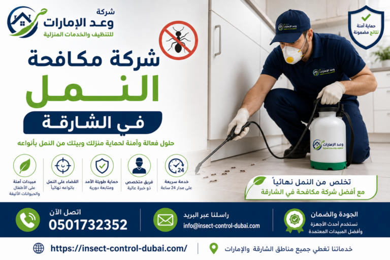 شركة مكافحة النمل في الشارقة |0501732352