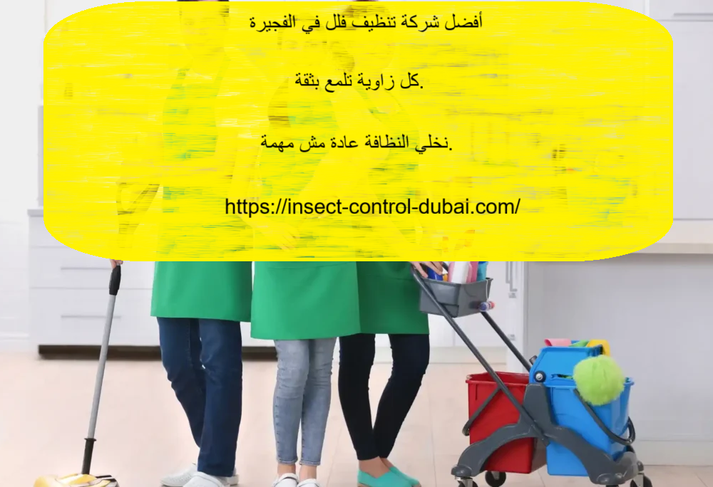 شركة تنظيف فلل في الفجيرة