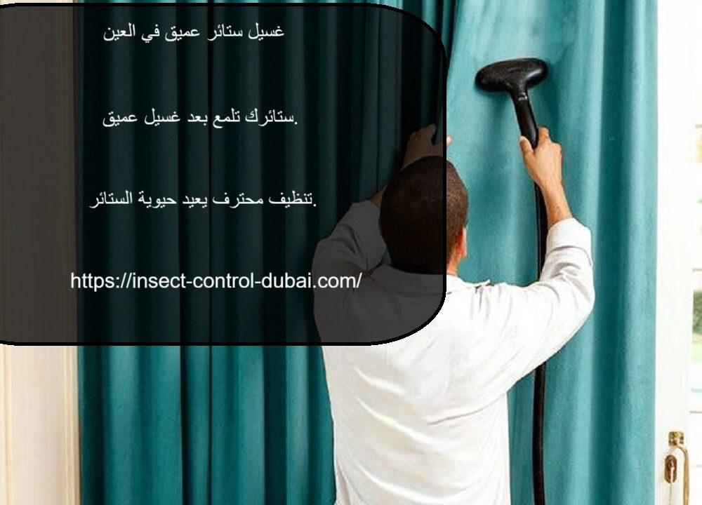 غسيل ستائر عميق في العين